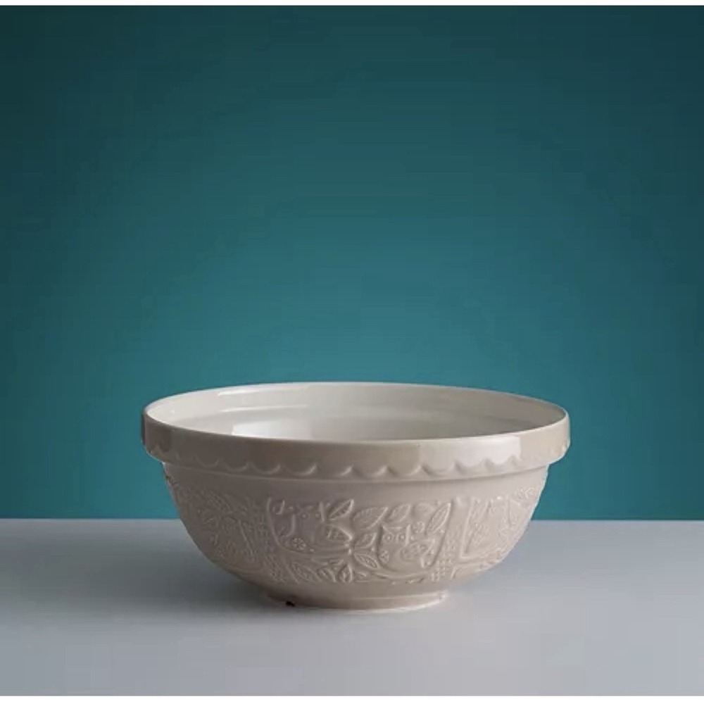 Mason Cash In The Forest S18 Owl Ceramic Mixibg Bowl Beige Cream 2.85-qt Kitchen